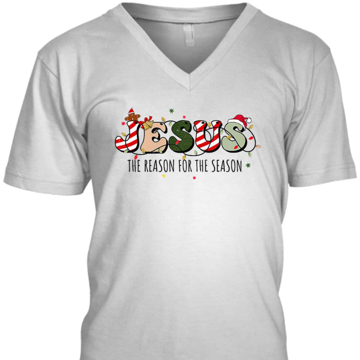 Christian Jesus The Reason Holiday Season Christmas Xmas T-Shirt