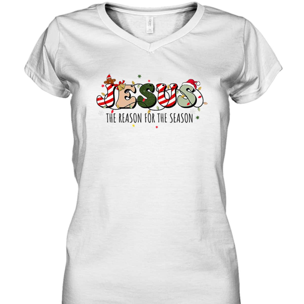 Christian Jesus The Reason Holiday Season Christmas Xmas T-Shirt