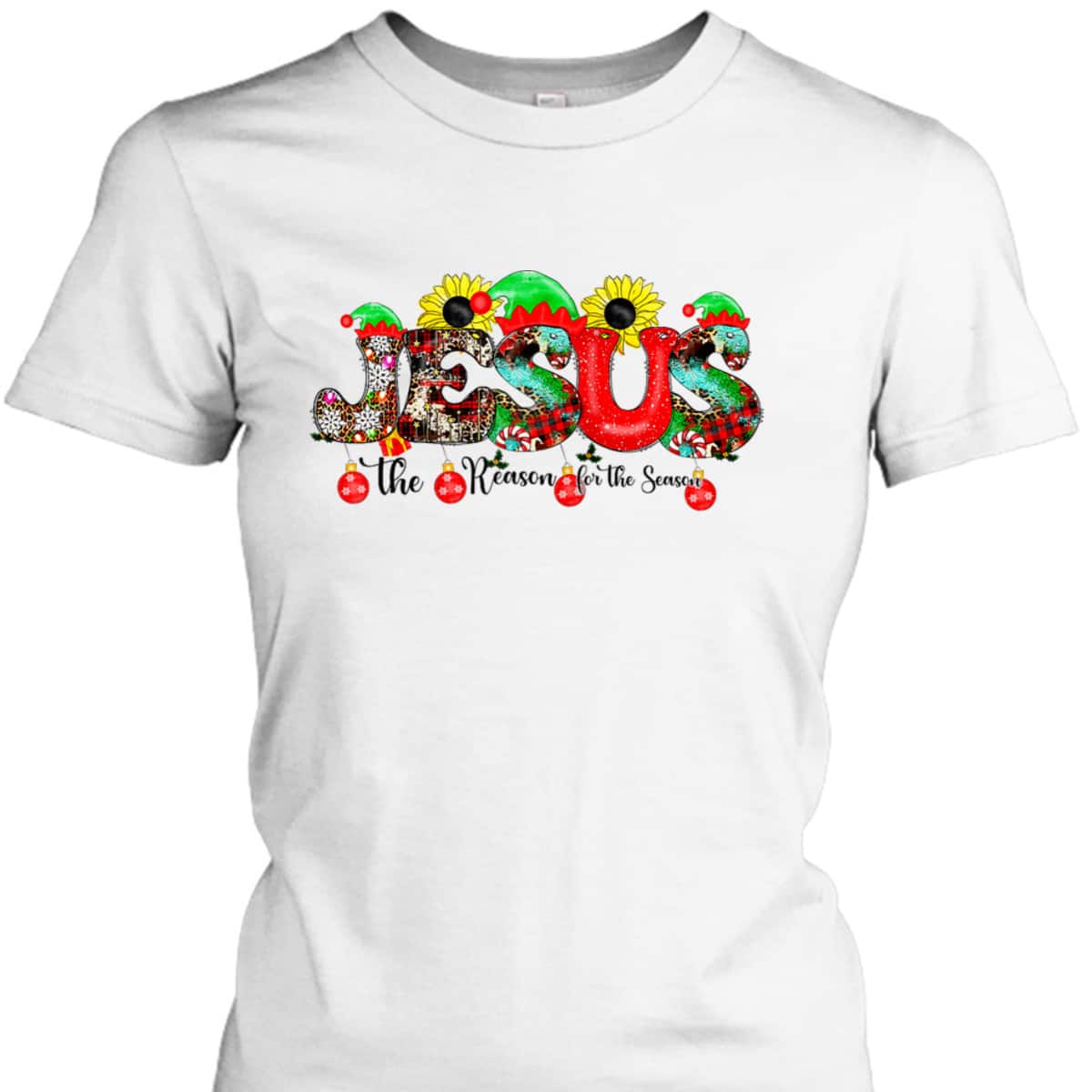 Christian Xmas Jesus The Reason For The Season Holiday Christmas T-Shirt