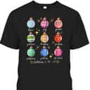 Christmas Decoration Balls And Christian Bible Verse T-Shirt