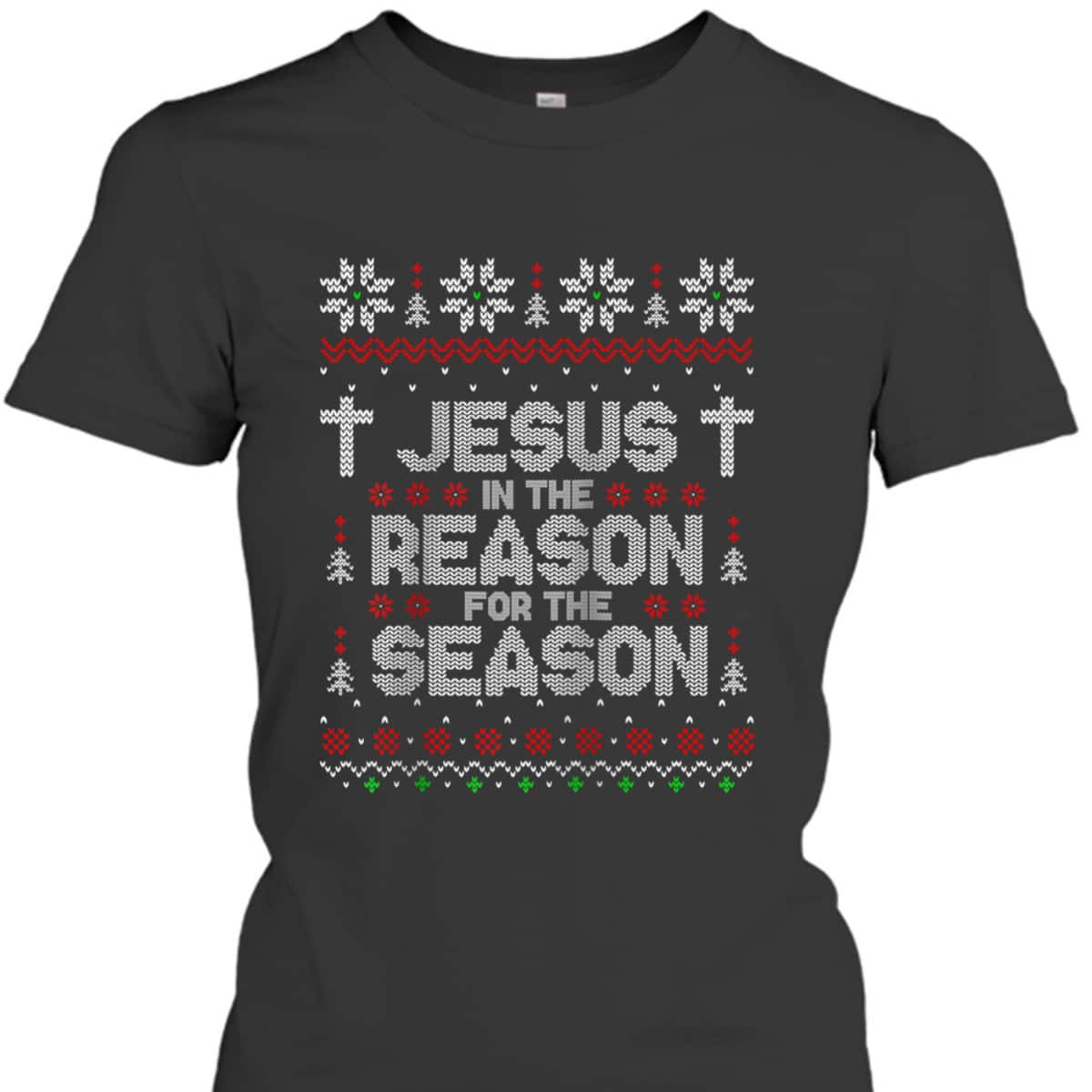 Christian Jesus The Reason Xmas Holiday Season Christmas Religious T-Shirt