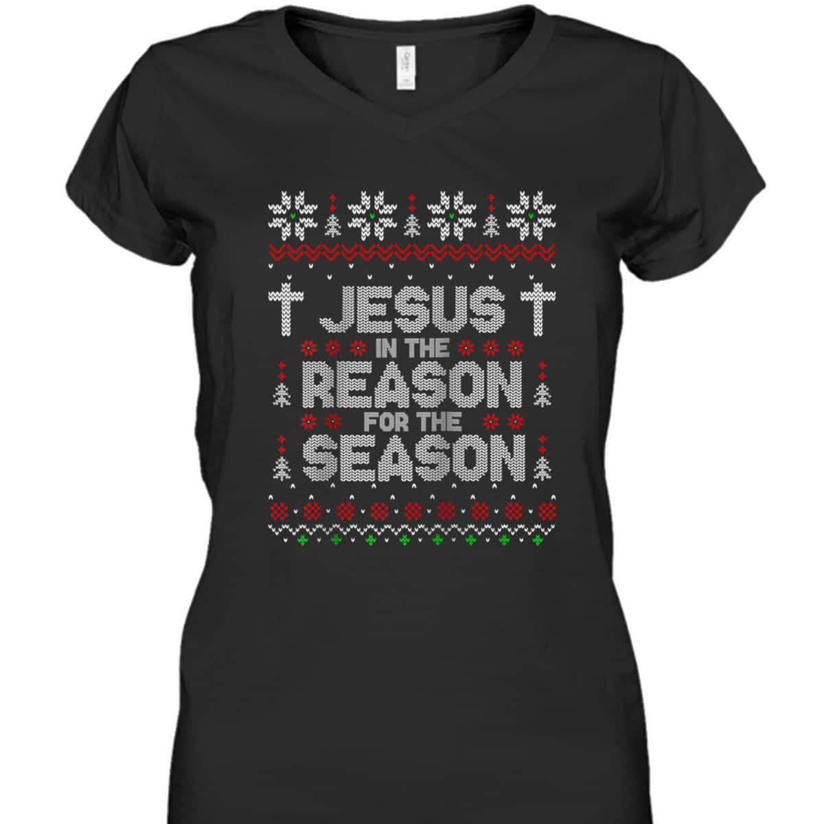 Christian Jesus The Reason Xmas Holiday Season Christmas Religious T-Shirt Christian Jesus The Reason Xmas Holiday Season Christmas Religious T-Shirt