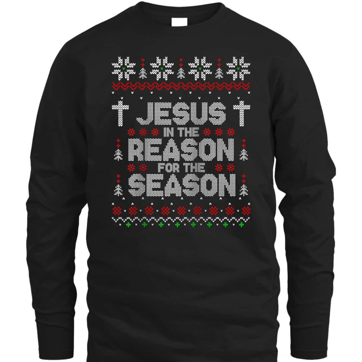 Christian Jesus The Reason Xmas Holiday Season Christmas Religious T-Shirt Christian Jesus The Reason Xmas Holiday Season Christmas Religious T-Shirt