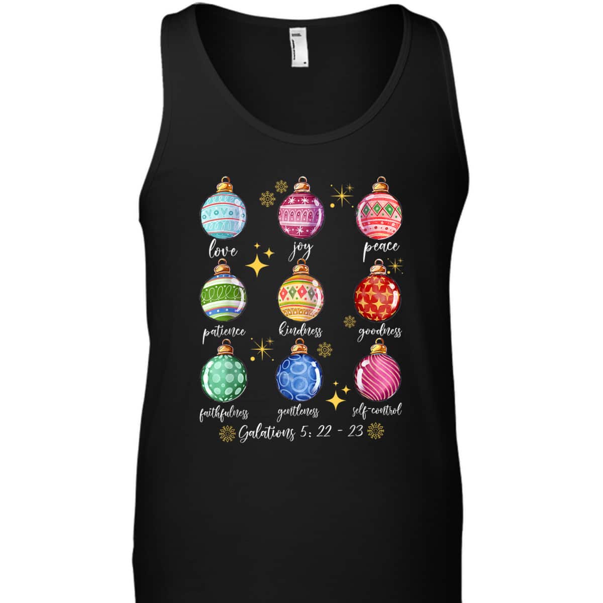 Christmas Decoration Balls And Christian Bible Verse T-Shirt Christmas Decoration Balls And Christian Bible Verse T-Shirt