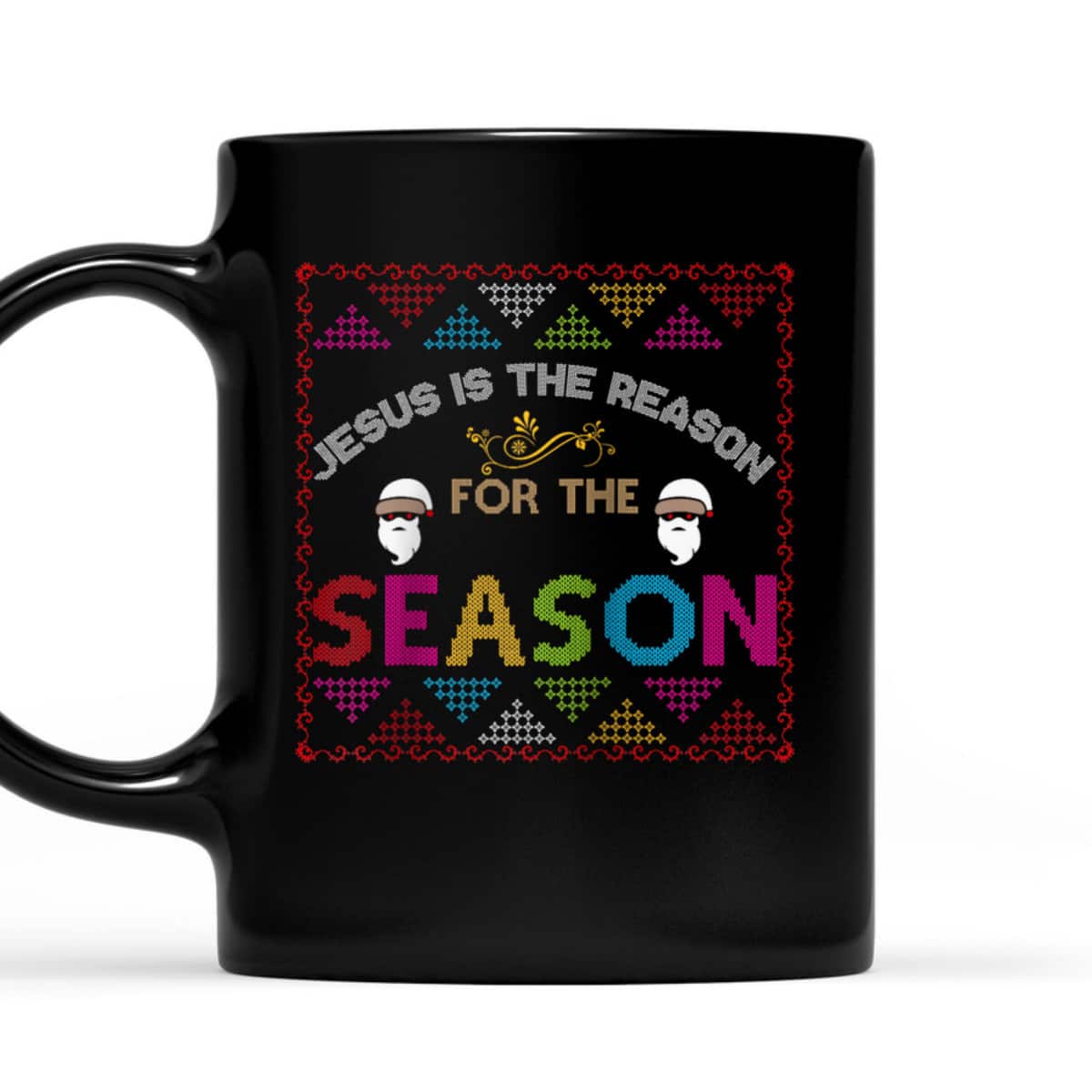 Christian Jesus The Reason Xmas Holiday Season Christmas Spirit T-Shirt Christian Jesus The Reason Xmas Holiday Season Christmas Spirit T-Shirt