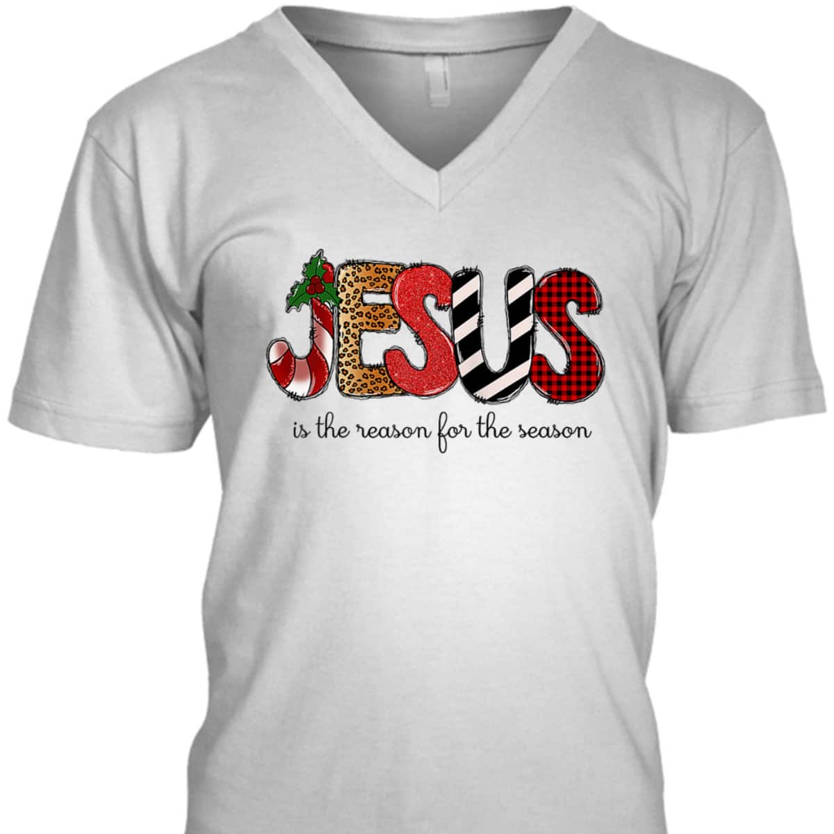 Jesus The Reason Xmas Holiday Season Christmas Religious Christian T-Shirt Jesus The Reason Xmas Holiday Season Christmas Religious Christian T-Shirt