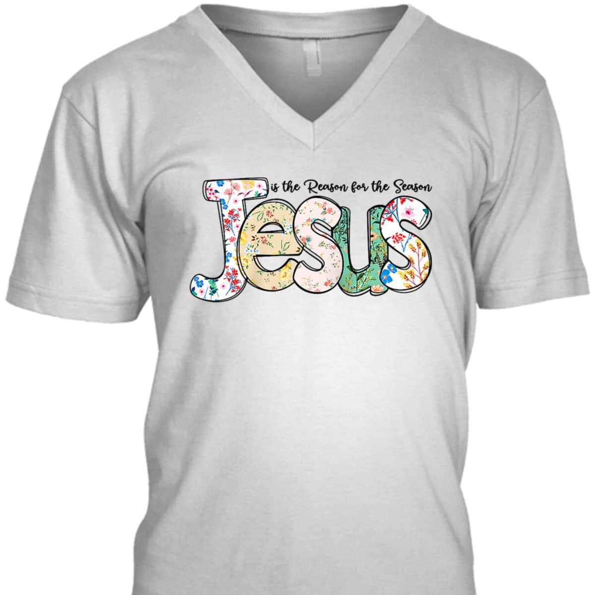 Christian Jesus The Reason Xmas Religious Holiday Season Christmas T-Shirt
