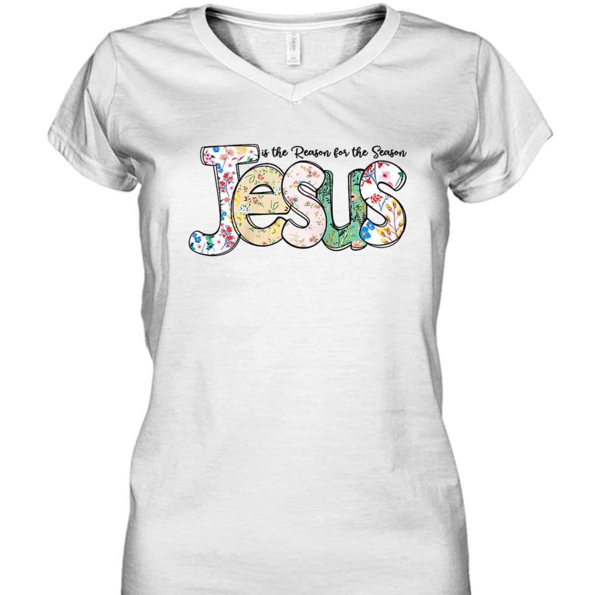 Christian Jesus The Reason Xmas Religious Holiday Season Christmas T-Shirt