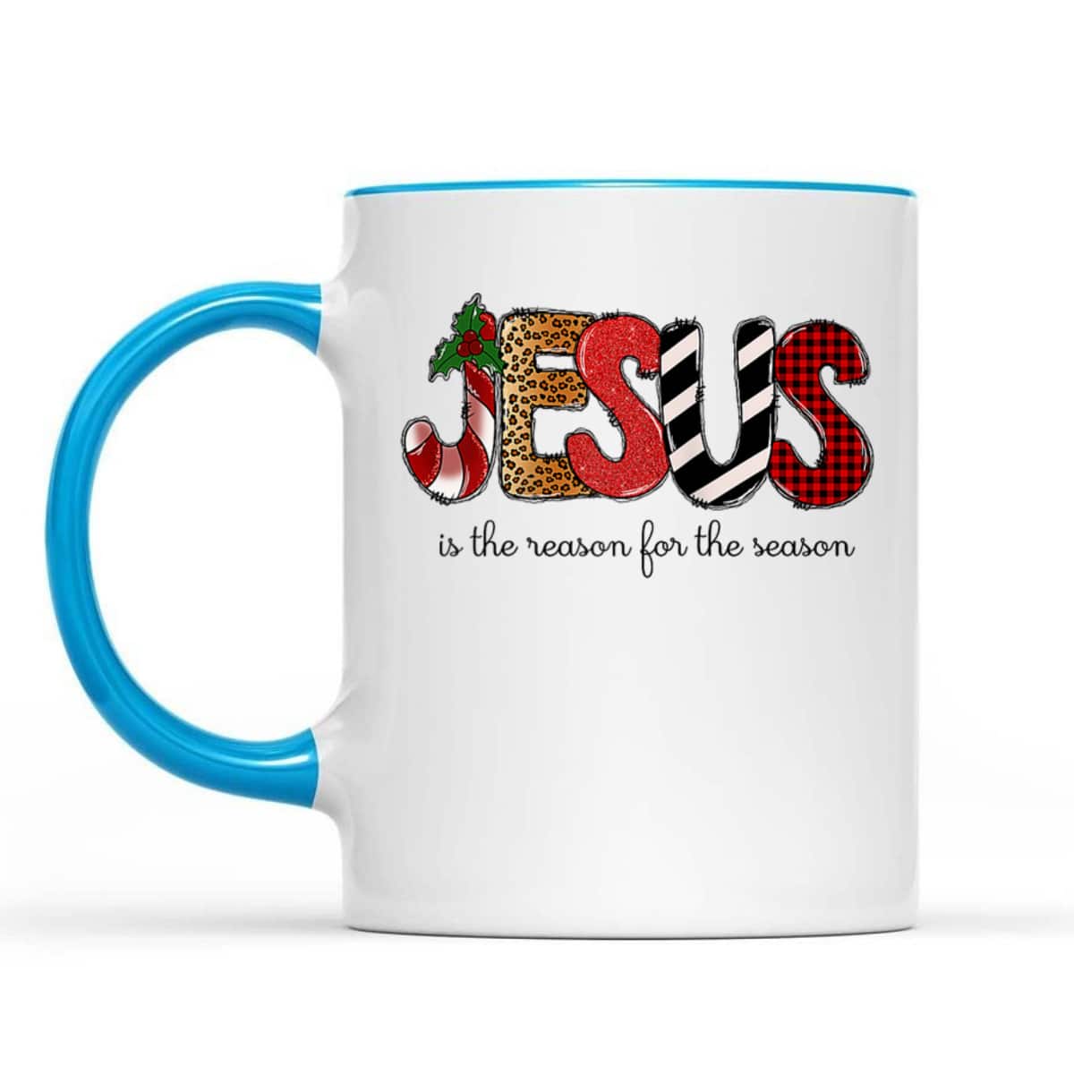 Jesus The Reason Xmas Holiday Season Christmas Religious Christian T-Shirt