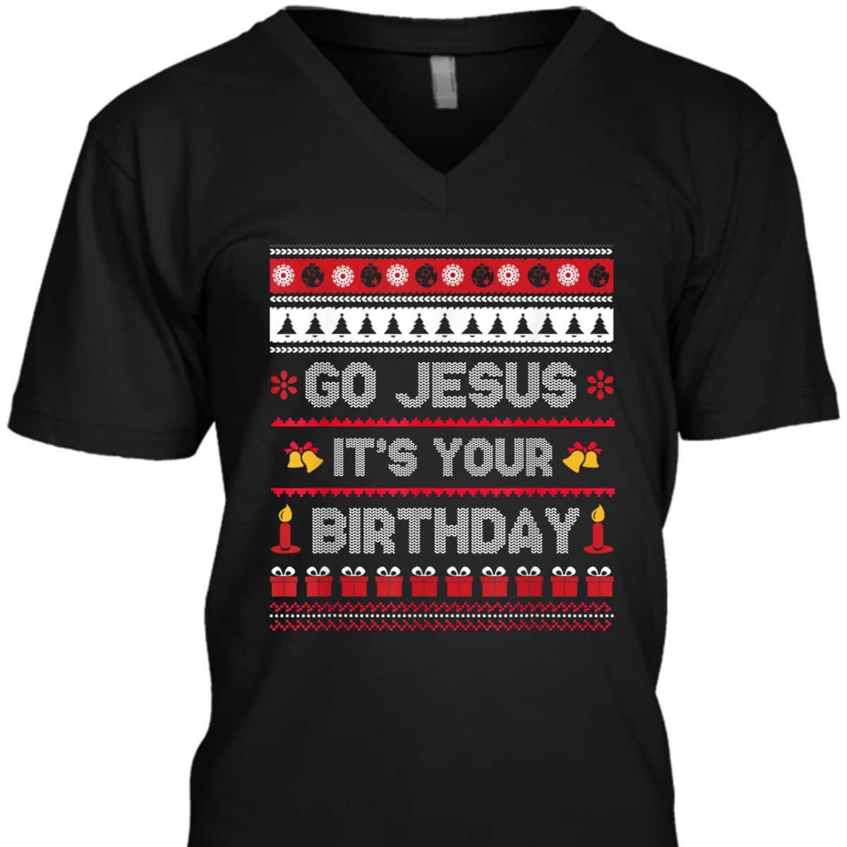 Go Jesus Its Your Birthday Christmas X-Mas Christian T-Shirt
