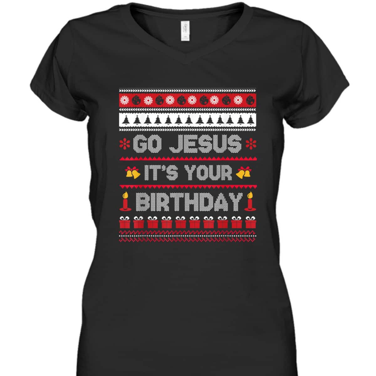 Go Jesus Its Your Birthday Christmas X-Mas Christian T-Shirt