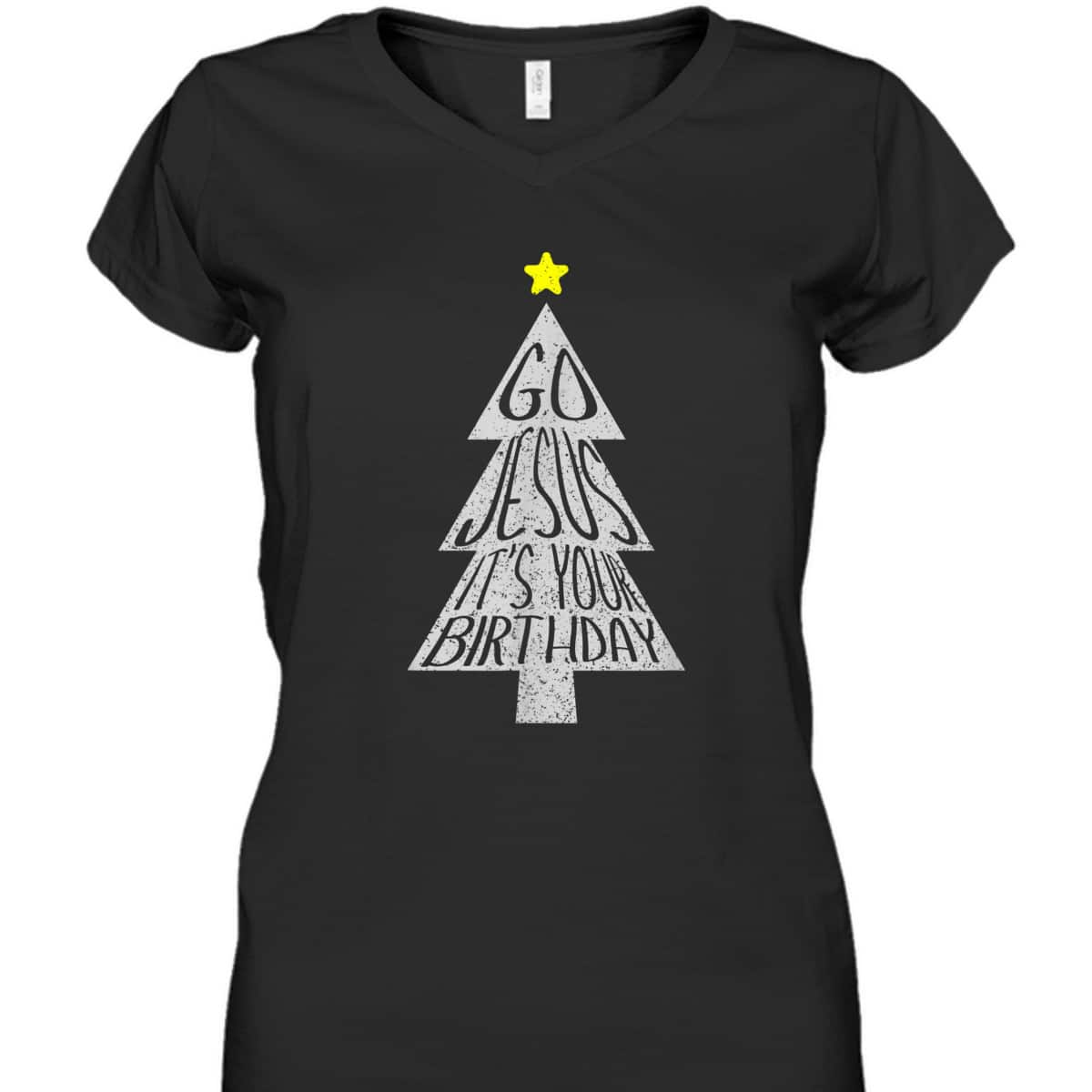 Distressed Go Jesus Its Your Birthday Christmas Xmas T-Shirt