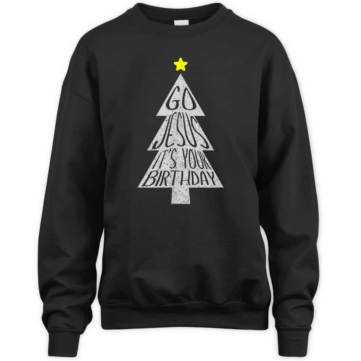 Distressed Go Jesus Its Your Birthday Christmas Xmas T-Shirt