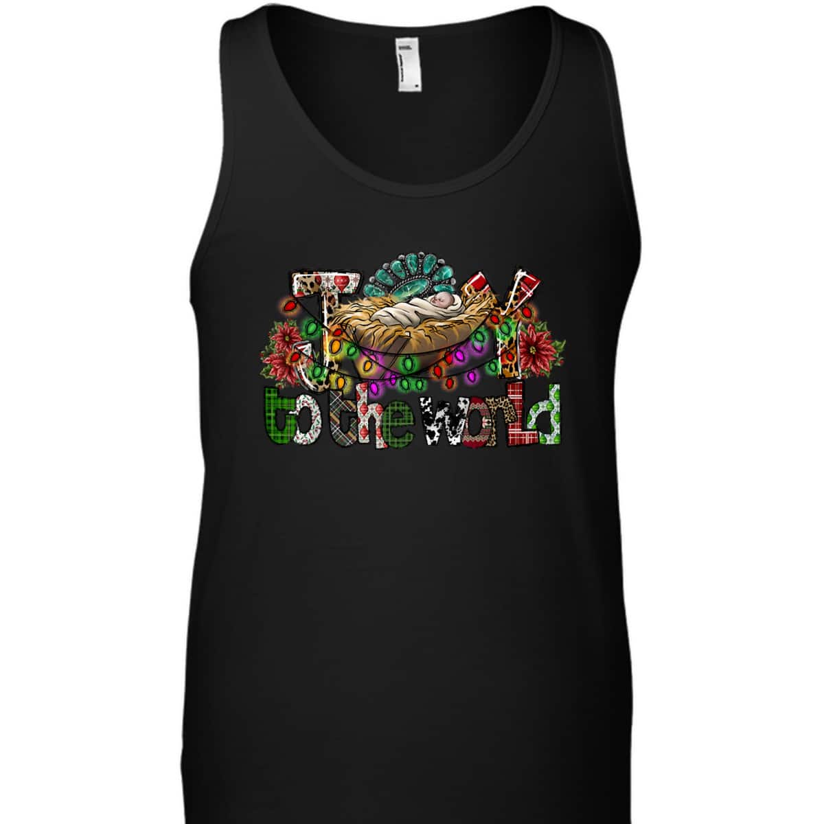 Joy To The World Christian Christmas Baby Jesus Xmas Holiday T-Shirt