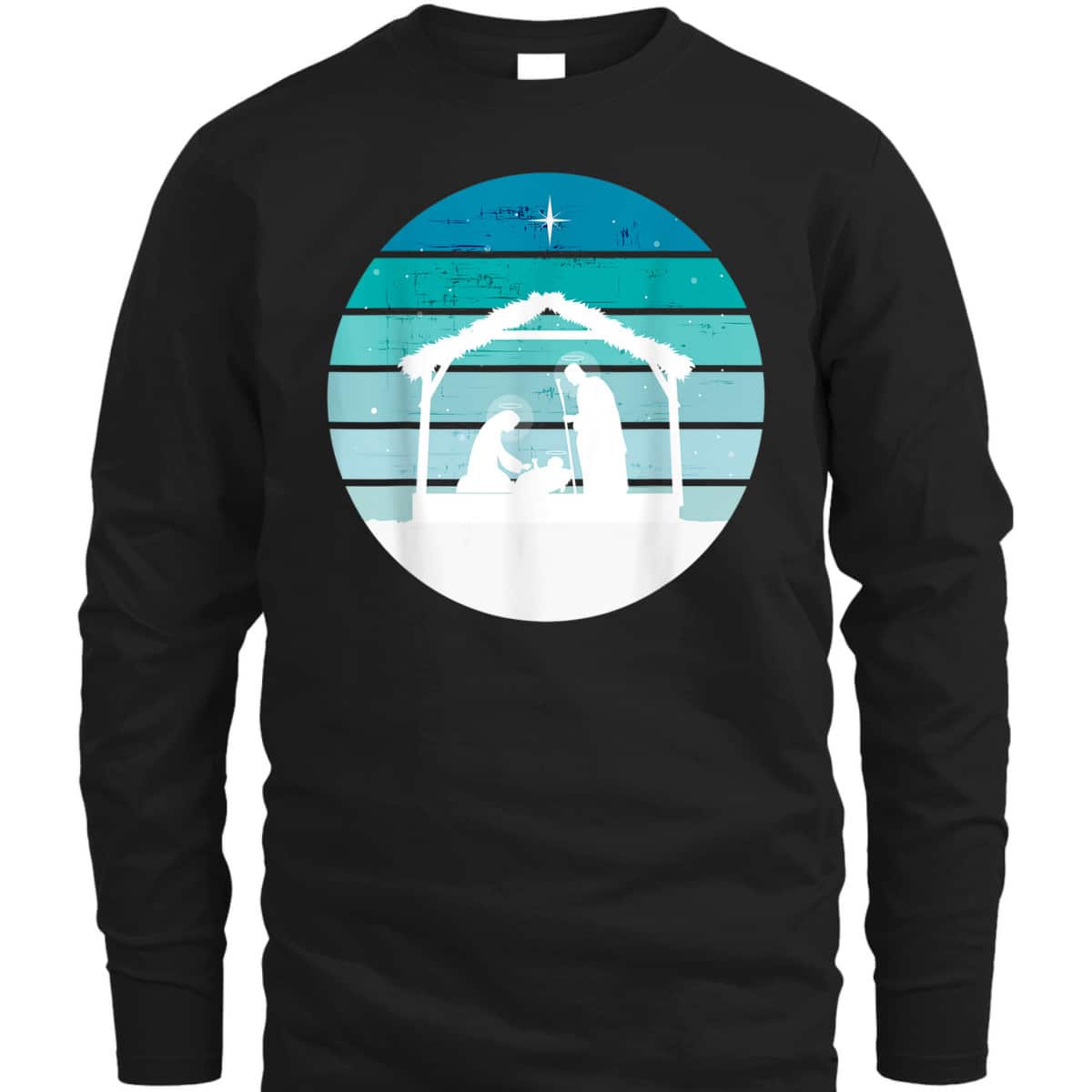 Nativity Scene Christmas Jesus Christ Winter Xmas Religious T-Shirt Nativity Scene Christmas Jesus Christ Winter Xmas Religious T-Shirt