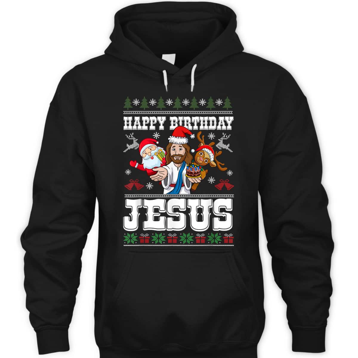 Happy Birthday Jesus Merry Christmas Santa Christian Xmas T-Shirt Happy Birthday Jesus Merry Christmas Santa Christian Xmas T-Shirt