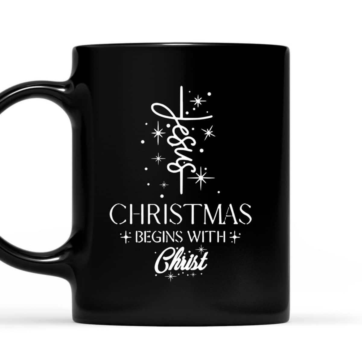 Christmas Begins With Christ Christmas Xmas Christian Spirit Religious T-Shirt Christmas Begins With Christ Christmas Xmas Christian Spirit Religious T-Shirt