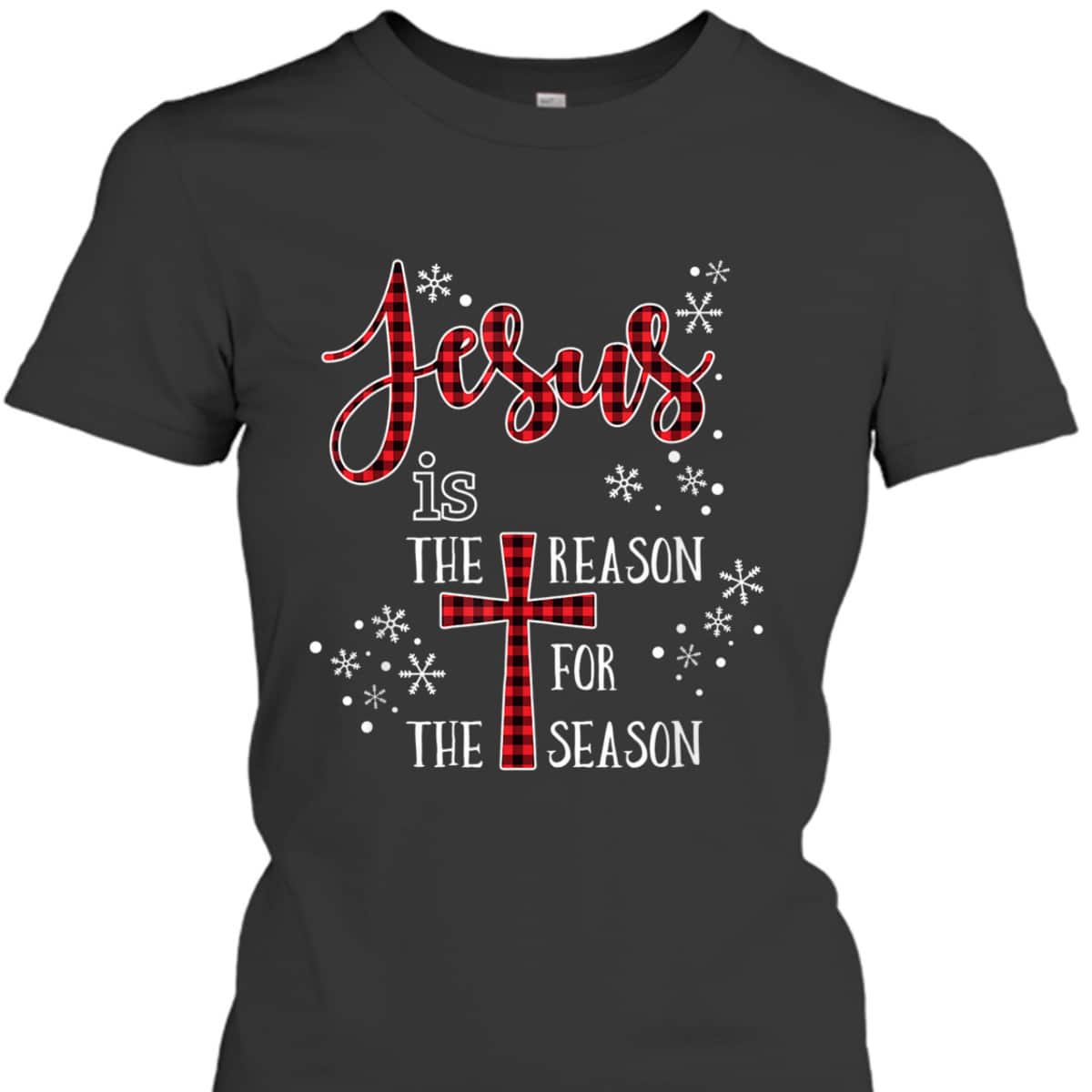Cute Jesus Is The Reason For The Season Buffalo Plaid Pajama T-Shirt Cute Jesus Is The Reason For The Season Buffalo Plaid Pajama T-Shirt