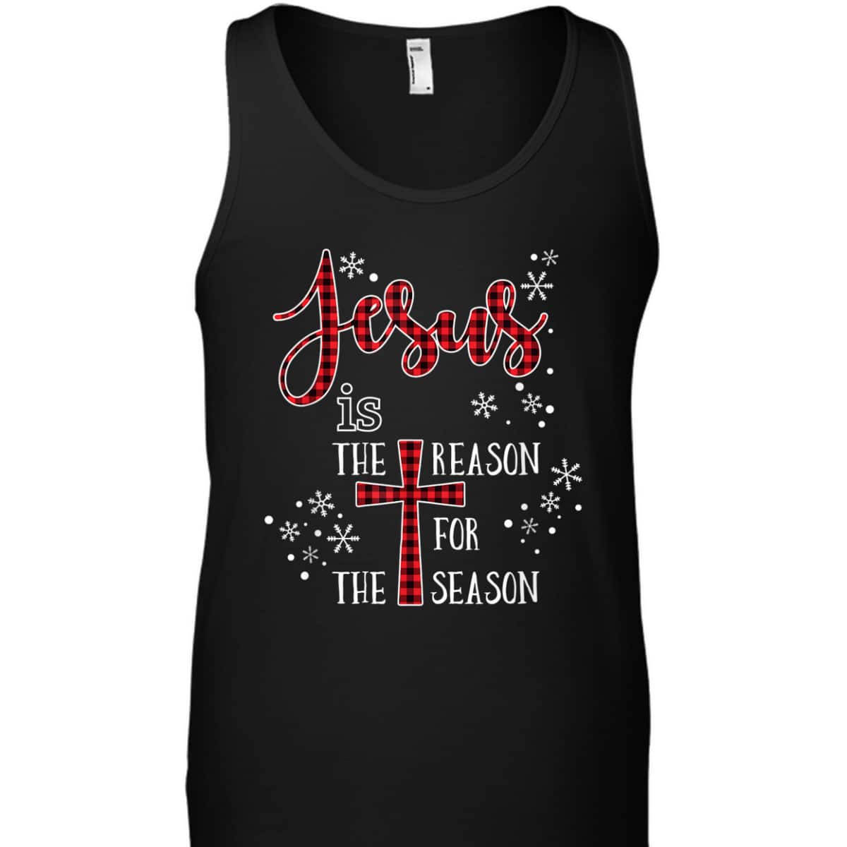 Cute Jesus Is The Reason For The Season Buffalo Plaid Pajama T-Shirt