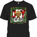 Joy To The World Baby Jesus Buffalo Plaid Leopard Christmas T-Shirt