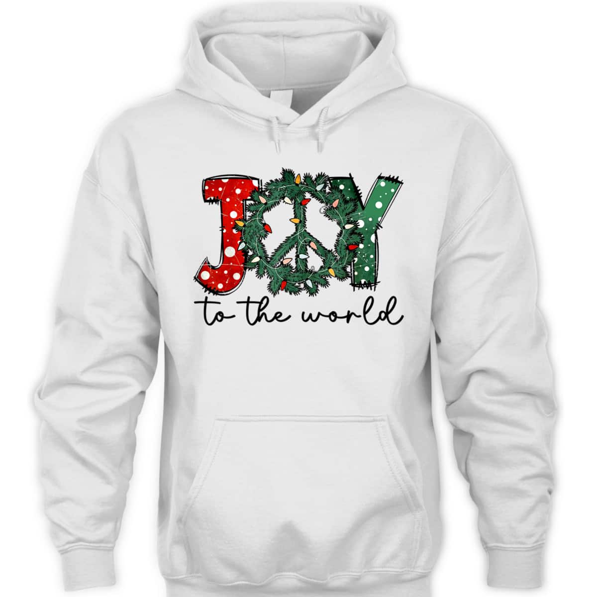 Retro Joy To The World Christmas Jesus Christian Xmas T-Shirt