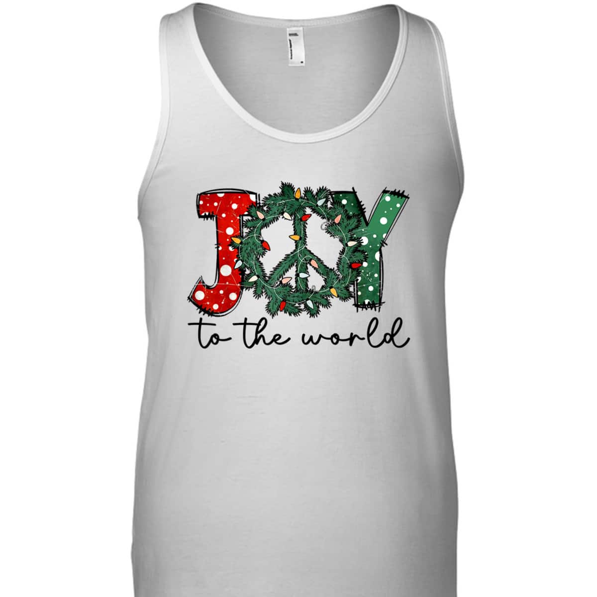 Retro Joy To The World Christmas Jesus Christian Xmas T-Shirt
