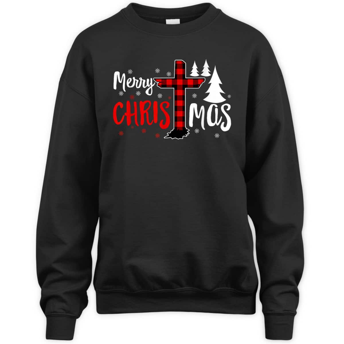 Merry Christmas Christians Buffalo Plaid Christian Faith Cross T-Shirt Merry Christmas Christians Buffalo Plaid Christian Faith Cross T-Shirt