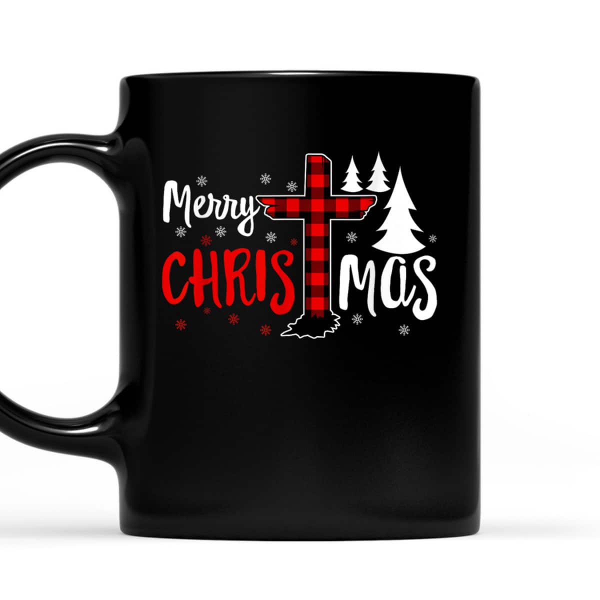 Merry Christmas Christians Buffalo Plaid Christian Faith Cross T-Shirt Merry Christmas Christians Buffalo Plaid Christian Faith Cross T-Shirt