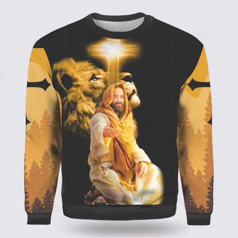 Jesus Is My God My King My Lord My Savior Ugly Christmas Ugly Christmas Sweater Christmas Gifts For Christian Jesus Is My God My King My Lord My Savior Ugly Christmas Ugly Christmas Sweater Christmas Gifts For Christian