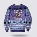 Christian Ugly Christmas Ugly Christmas Sweater Jesus Has Your Back Ugly