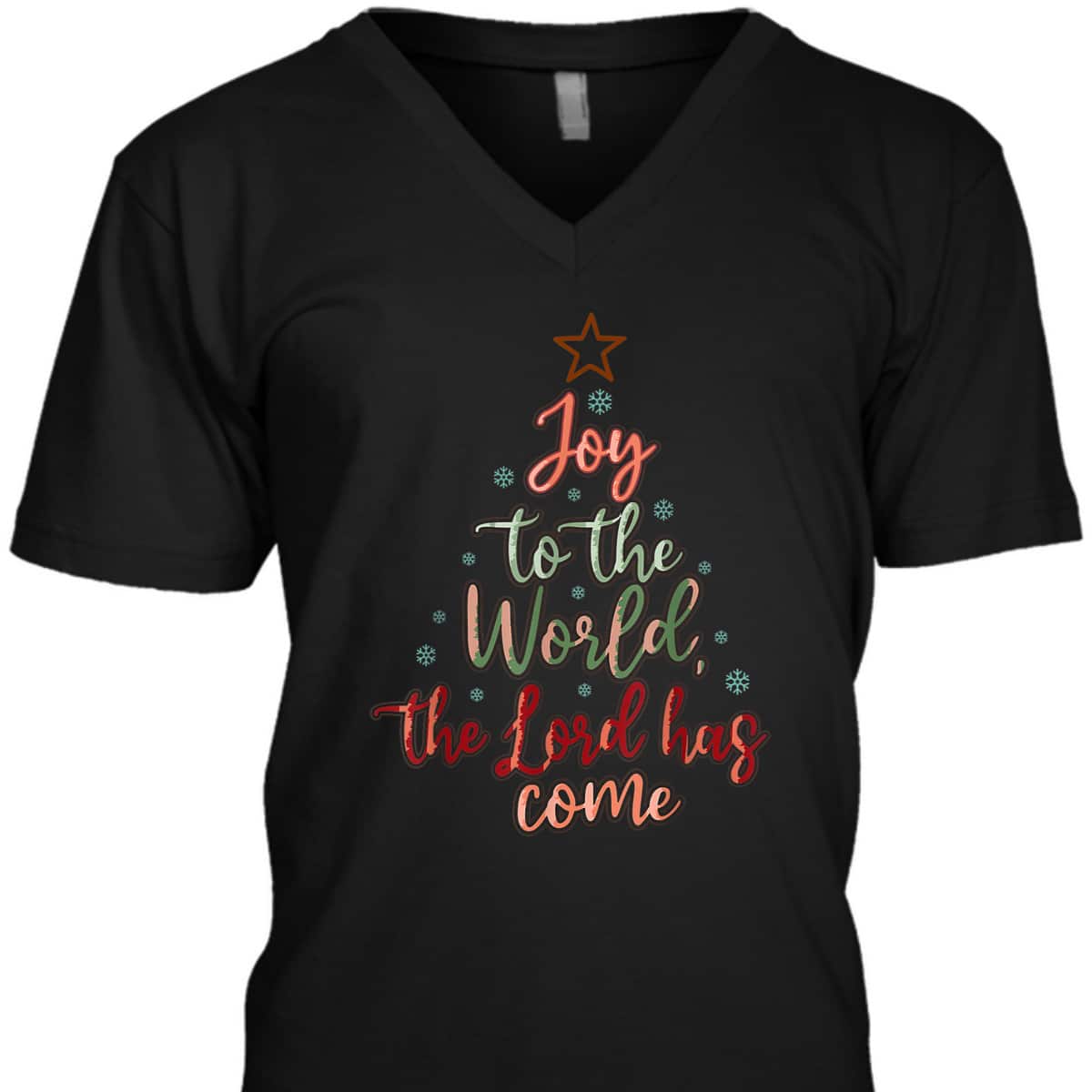 Joy Saying Merry Christmas Christian Message Xmas Tree The Lord Has Come T-Shirt Joy Saying Merry Christmas Christian Message Xmas Tree The Lord Has Come T-Shirt