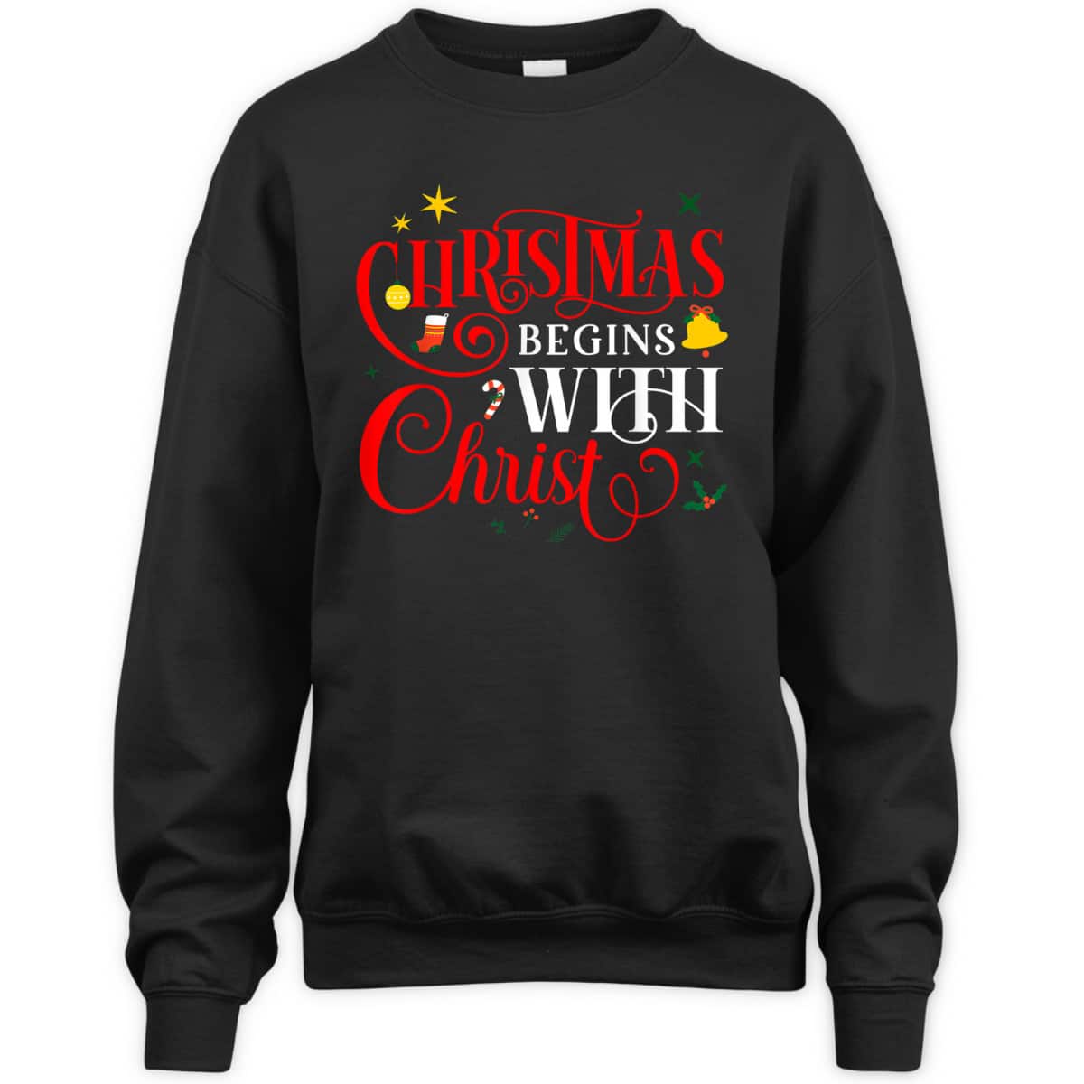 Christmas Begins With Christ Faith Jesus Christian Xmas T-Shirt Christmas Begins With Christ Faith Jesus Christian Xmas T-Shirt