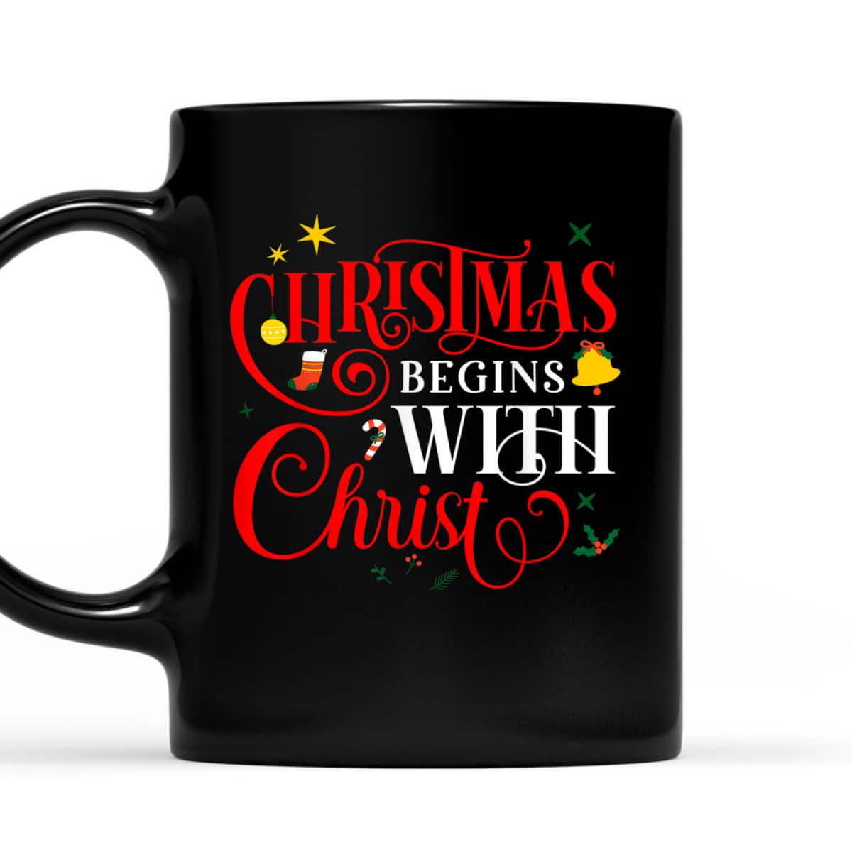 Christmas Begins With Christ Faith Jesus Christian Xmas T-Shirt Christmas Begins With Christ Faith Jesus Christian Xmas T-Shirt