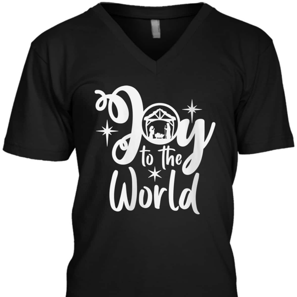 Religious Merry Christmas Joy To The World Nativity Scene Christian Xmas T-Shirt Religious Merry Christmas Joy To The World Nativity Scene Christian Xmas T-Shirt