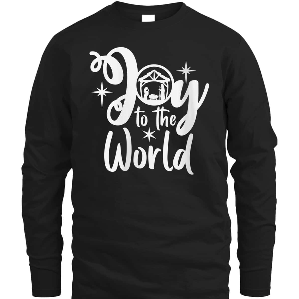 Religious Merry Christmas Joy To The World Nativity Scene Christian Xmas T-Shirt Religious Merry Christmas Joy To The World Nativity Scene Christian Xmas T-Shirt