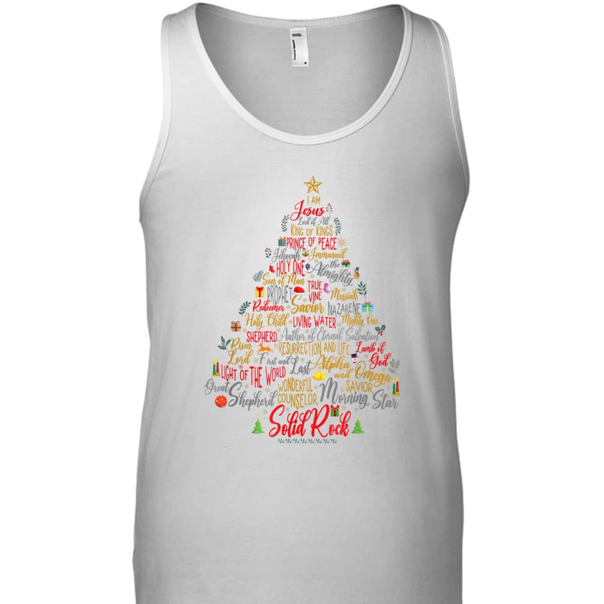 Names Of Jesus Christmas Tree Amazing Xmas Tree Christian Religious T-Shirt Names Of Jesus Christmas Tree Amazing Xmas Tree Christian Religious T-Shirt
