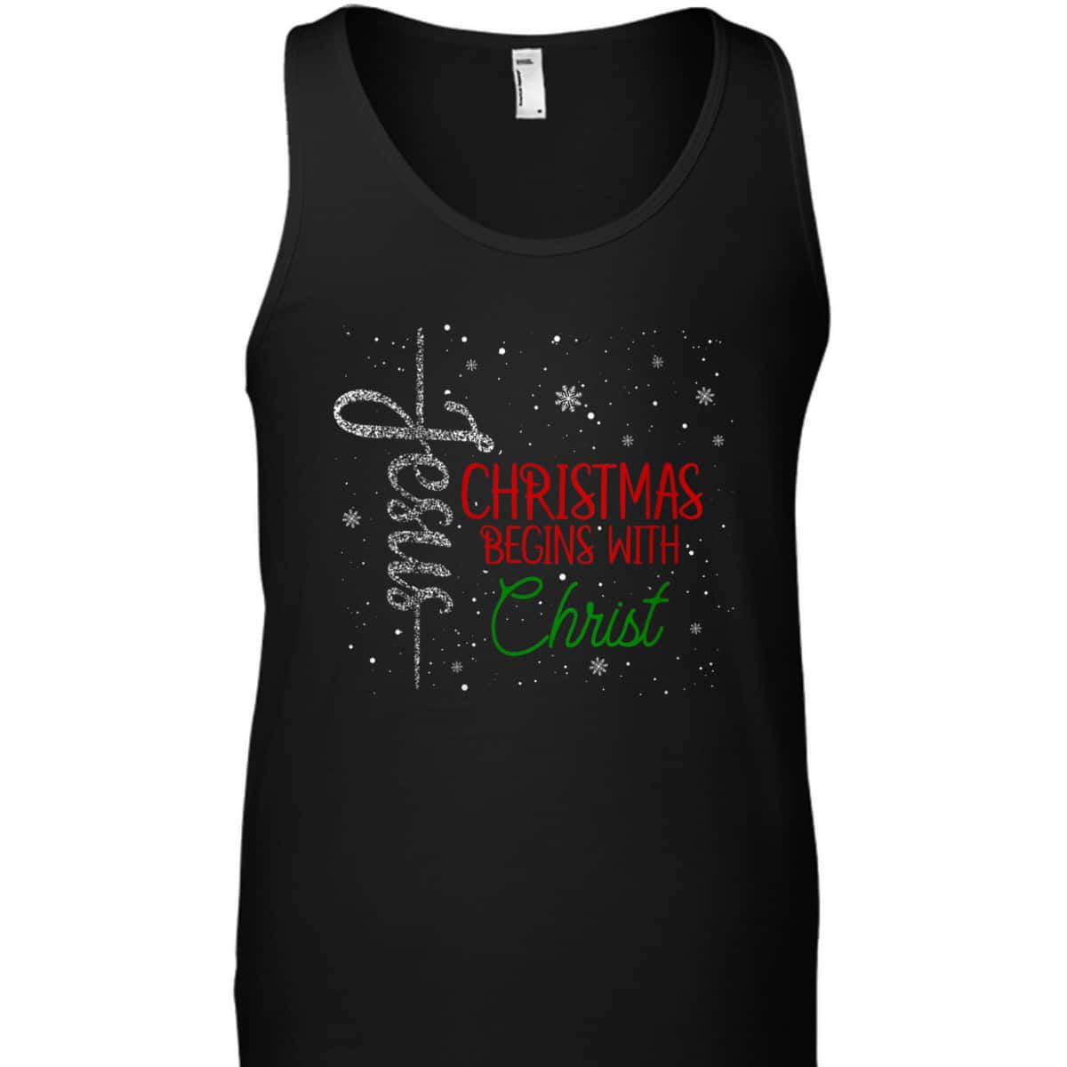 Christmas Begins With Christ Jesus Snowflake Christian Religious T-Shirt Christmas Begins With Christ Jesus Snowflake Christian Religious T-Shirt