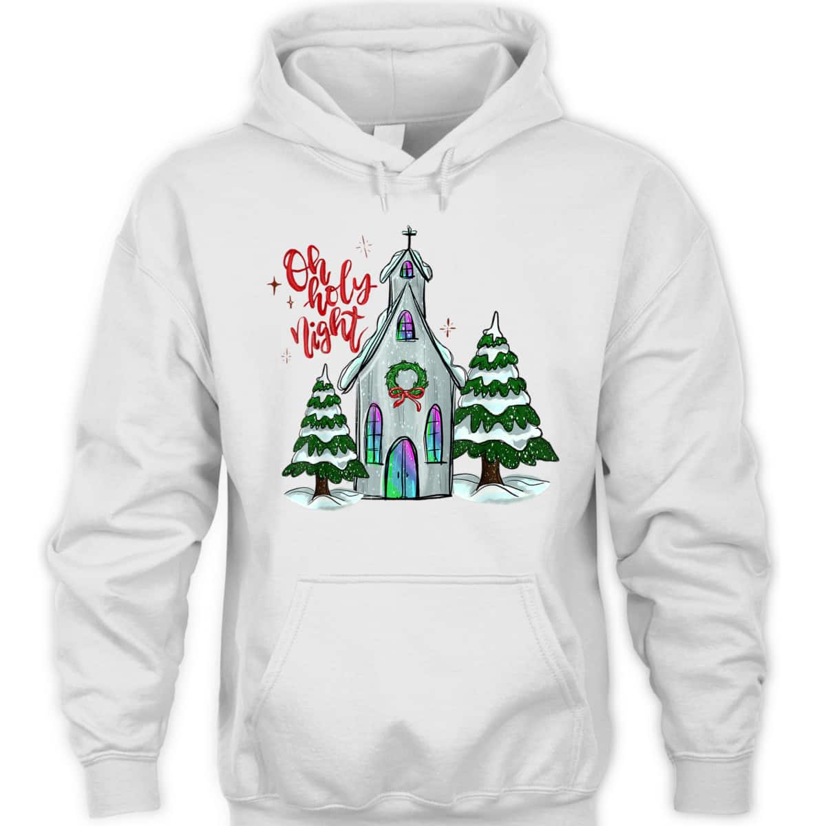 Christian Christmas Oh Holy Night Xmas Church Silent Night T-Shirt Christian Christmas Oh Holy Night Xmas Church Silent Night T-Shirt