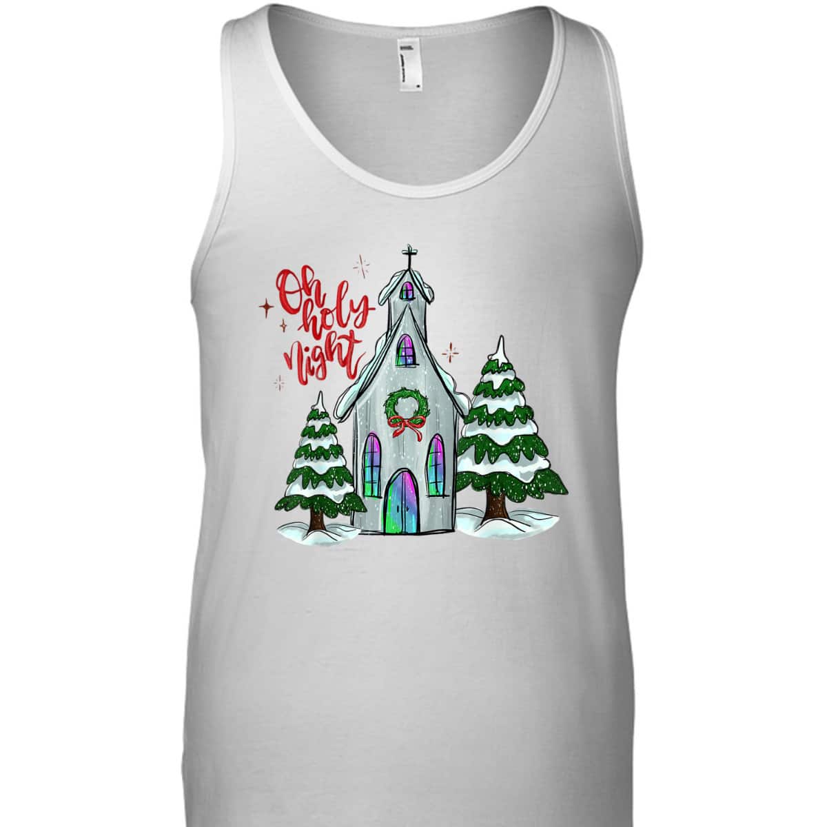 Christian Christmas Oh Holy Night Xmas Church Silent Night T-Shirt Christian Christmas Oh Holy Night Xmas Church Silent Night T-Shirt