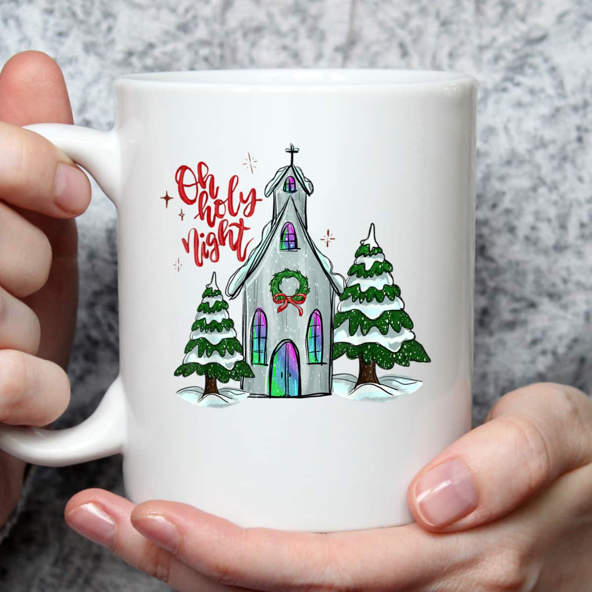 Christian Christmas Oh Holy Night Xmas Church Silent Night T-Shirt Christian Christmas Oh Holy Night Xmas Church Silent Night T-Shirt