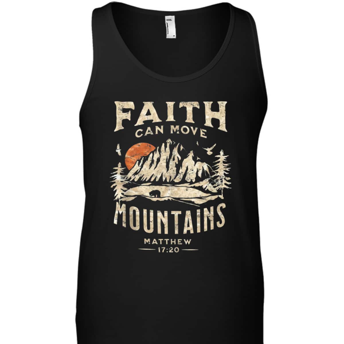 Faith Can Move Mountains Religious Bible Christian Jesus Matthew 17:20 T-Shirt Faith Can Move Mountains Religious Bible Christian Jesus Matthew 17:20 T-Shirt
