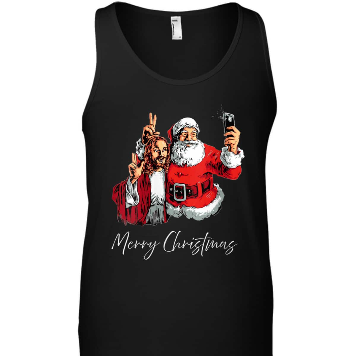 Merry Christmas Santa Claus Jesus God Selfie Xmas Christian T-Shirt Merry Christmas Santa Claus Jesus God Selfie Xmas Christian T-Shirt