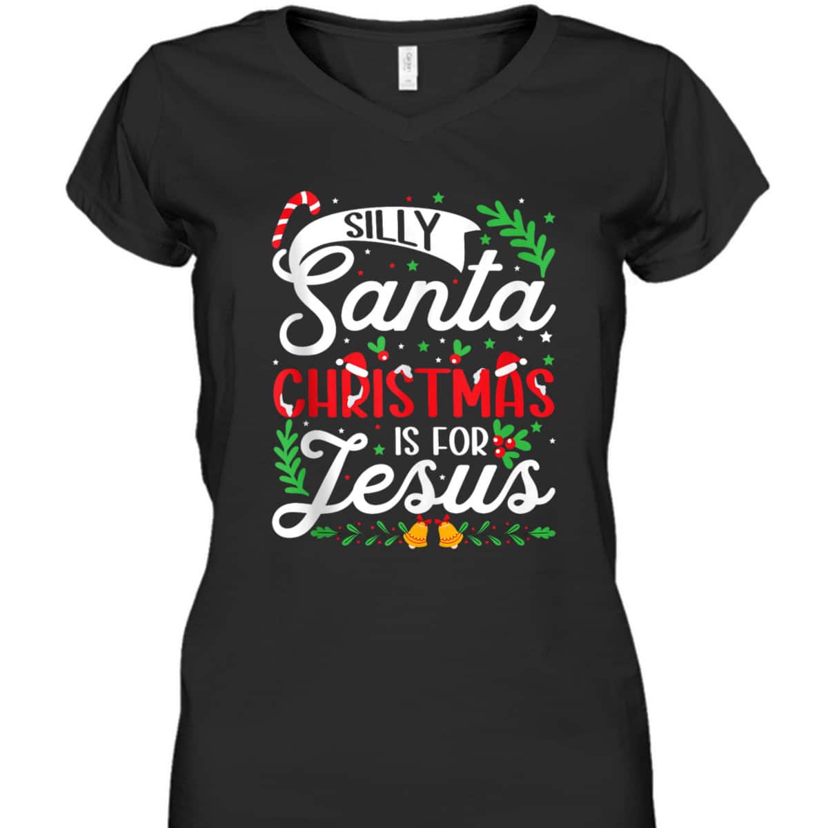 Silly Santa Christmas Is For Jesus Christian X-Mas Christian T-Shirt Silly Santa Christmas Is For Jesus Christian X-Mas Christian T-Shirt
