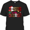 Merry Christmas Jesus The Reason Christian Faith Xmas Tree T-Shirt