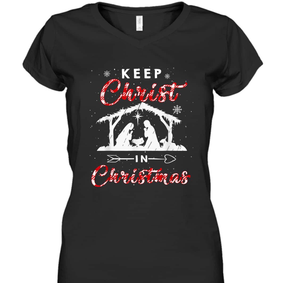 Keep Christ In Christmas Red Plaid Christian Love Xmas T-Shirt Keep Christ In Christmas Red Plaid Christian Love Xmas T-Shirt