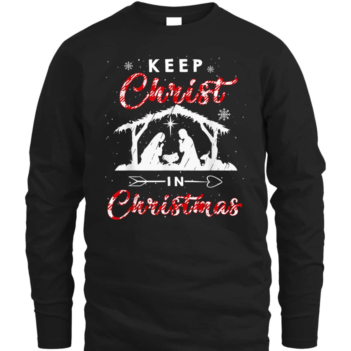 Keep Christ In Christmas Red Plaid Christian Love Xmas T-Shirt Keep Christ In Christmas Red Plaid Christian Love Xmas T-Shirt