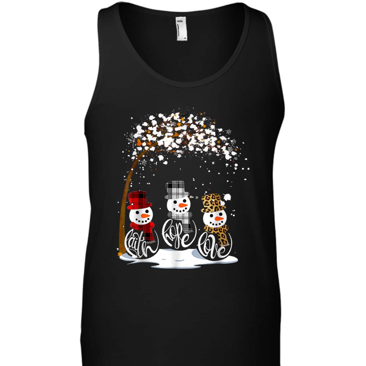 Christmas Faith Hope Love Snowman Funny Xmas For Christian T-Shirt Christmas Faith Hope Love Snowman Funny Xmas For Christian T-Shirt