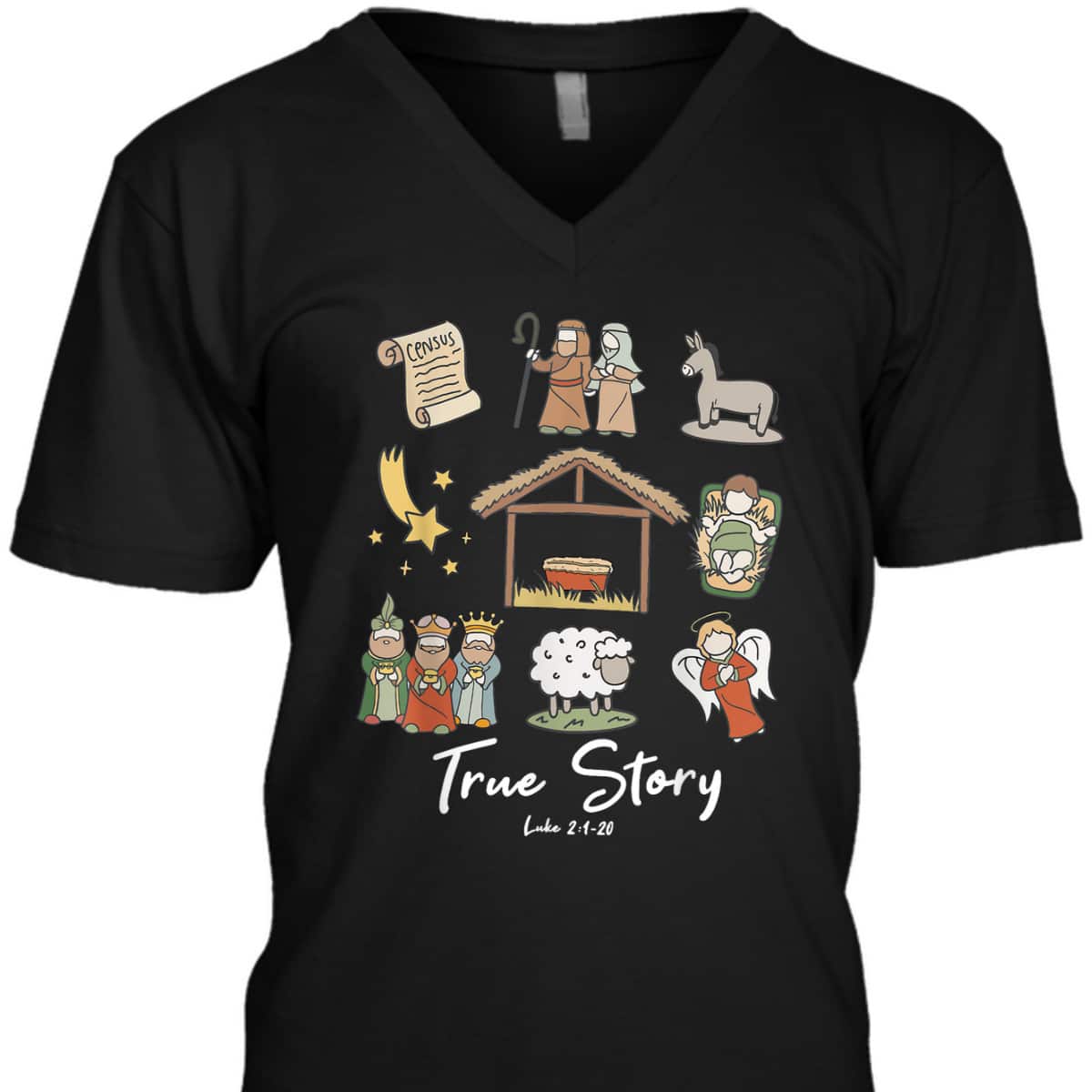 Funny True Story Nativity Christmas Jesus Xmas Christian T-Shirt Funny True Story Nativity Christmas Jesus Xmas Christian T-Shirt