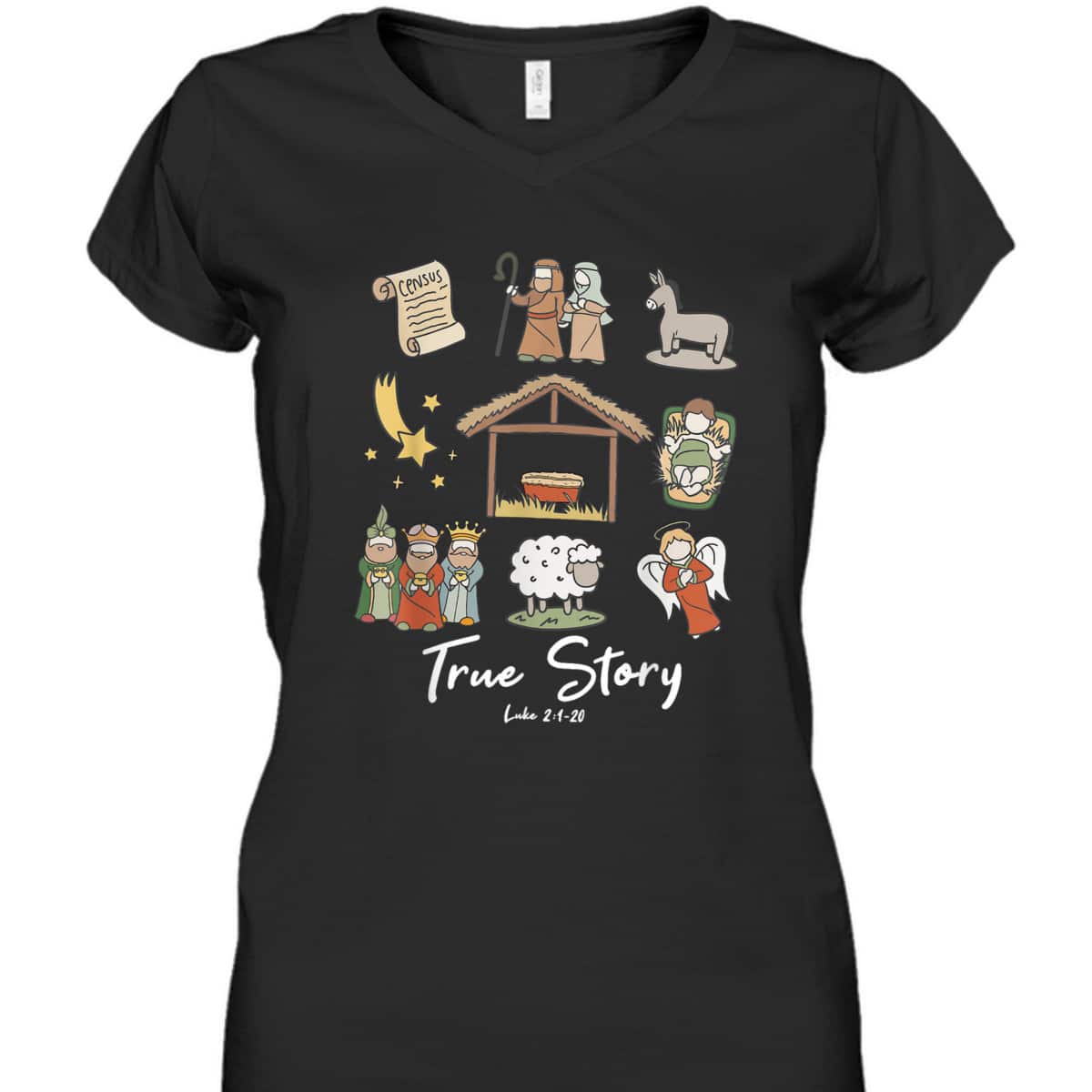 Funny True Story Nativity Christmas Jesus Xmas Christian T-Shirt Funny True Story Nativity Christmas Jesus Xmas Christian T-Shirt