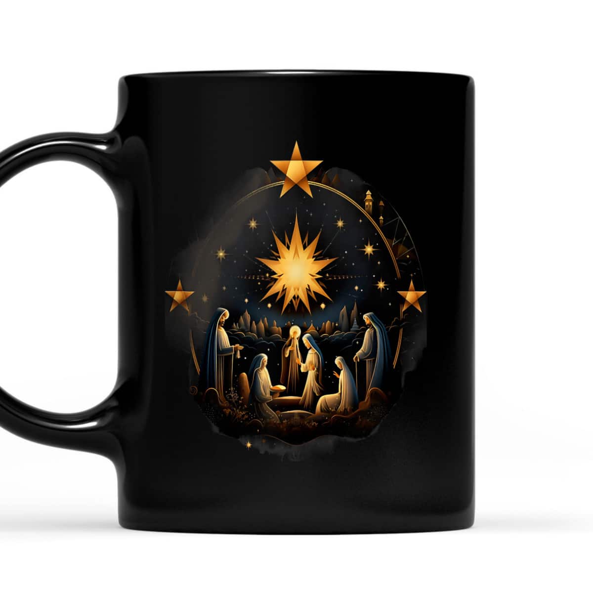 Christmas Birth Of Jesus Nativity Scene Star Christian X-Mas T-Shirt Christmas Birth Of Jesus Nativity Scene Star Christian X-Mas T-Shirt